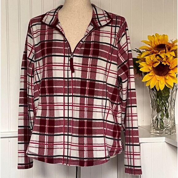 St. John's Bay Sweaters - St.John's Bay Active Red Fleece